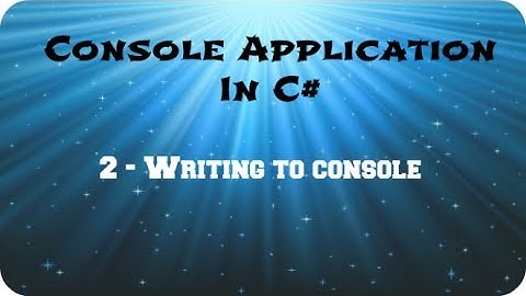 2-Console Application in C# in Urdu/Hindi - Basic c# program in Urdu - Namespaces in C# in hindi