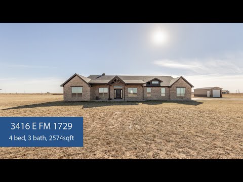3416 E FM 1729, Lubbock, TX home video tour