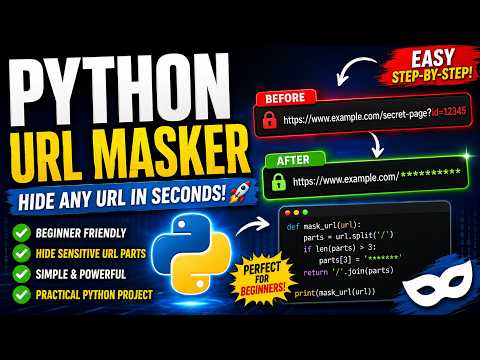 Python URL Masker: Hide Any URL in Seconds! 😱 | Beginner Python Project