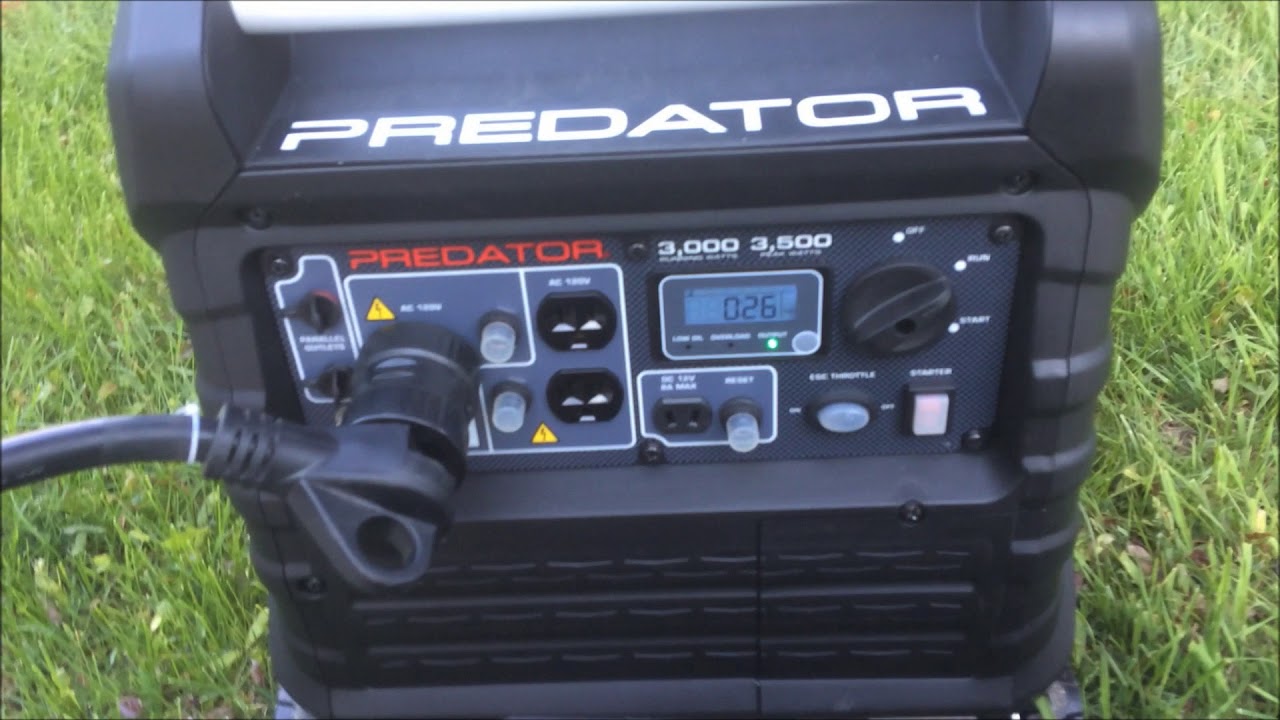 Predator 3500 Inverter Running the Camper A/C and First Oil Change