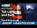 How to Replace Tail Light and Bulbs 2006-10 Ford Explorer