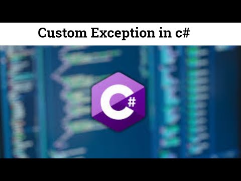 32 Custom Exception in c# |custom exception in c# example |  custom exception handling in c#