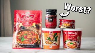 The BEST and WORST Thai Curry Paste  Taste Test!