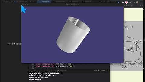 OpenGL Make A Cylinder From Scratch C++ CPP  Xcode Mac  2022