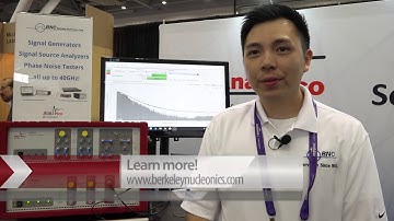 Berkeley Nucleonics Demonstrations their Signal Analyzer Capabilities