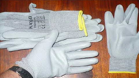 KAYGO Cut Resistant Gloves Polyurethane Coated   3 Pairs, KG20PC,ANSI Cut Level A3