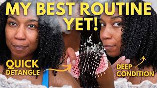 My Best Conditioning Detangling Routine Yet - Natural Hair Wash Day