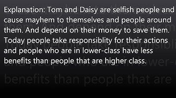 Great Gatsby project 1920 vs today