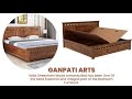 Ganpati arts solid sheesham armania box storage bed