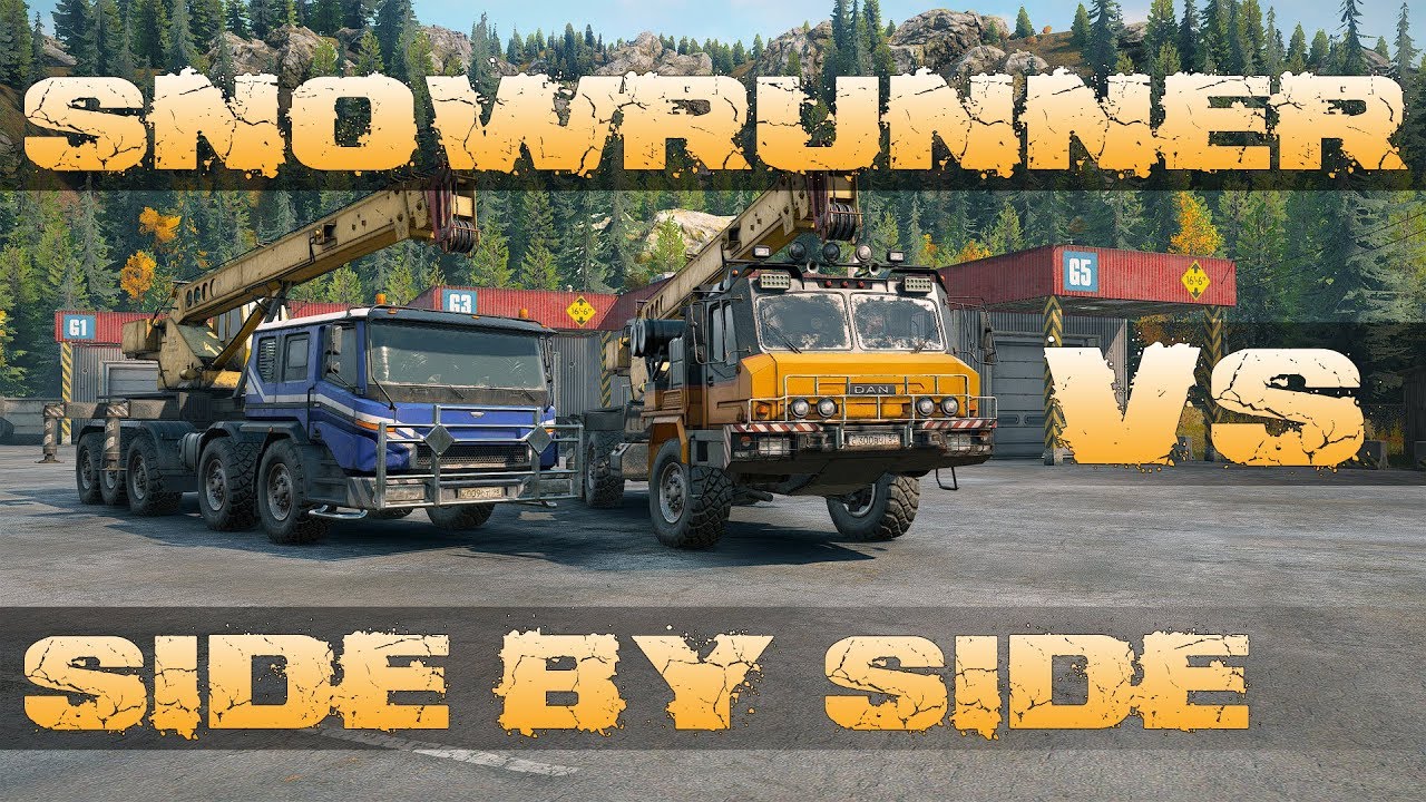 SnowRunner Azov VS Dan (Heavy) Side By Side Performance YouTube
