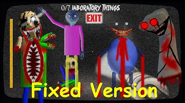 ALL ENDINGS - Baldis basics the old laboratory Remake (Pre-Release 1|Fixed Version)