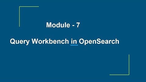 Getting Started with OpenSearch Query Workbench: SQL & PPL Demo