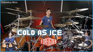 Foreigner - Cold As Ice | Drum cover by Kalonica Nicx screenshot 5