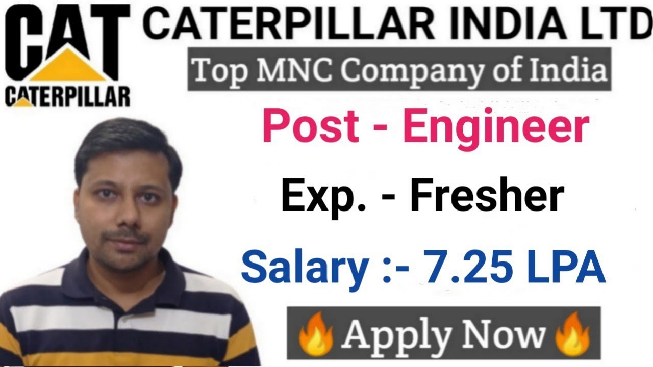 Caterpillar India Fresher Recruitment I Mechanical Jobs I Dip. Jobs I B.Tech Jobs I Engineering Jobs