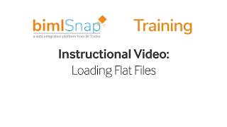Loading Flat Files - bimlsnap Tutorial