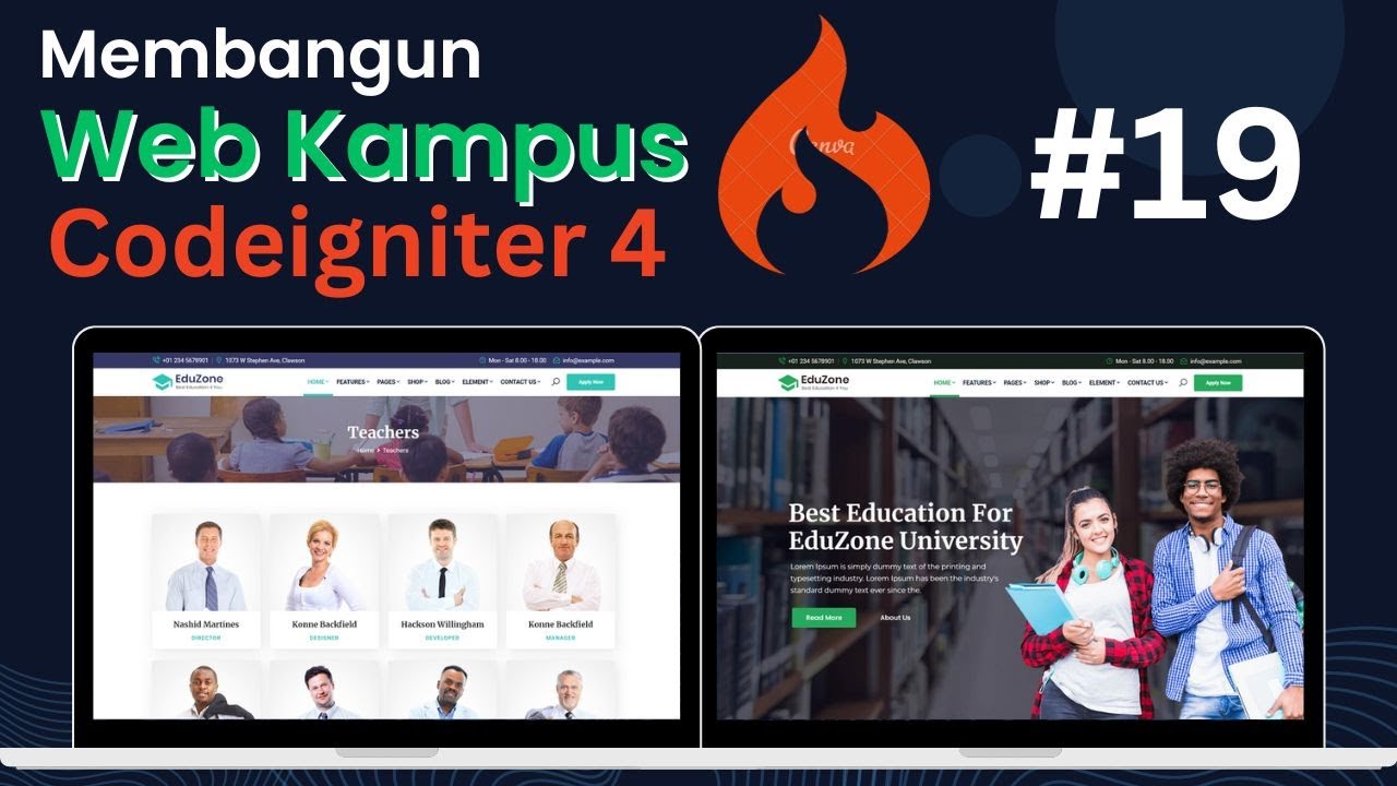 19 Membangun Web Kampus Codeigniter 4 - Setting Part 4 - YouTube