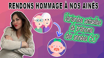 Quels sont les prénoms d'origine française ?