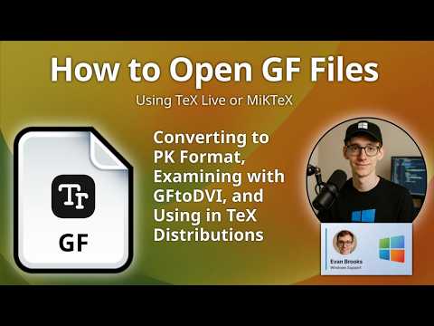 How to Open GF Files (METAFONT Bitmap)