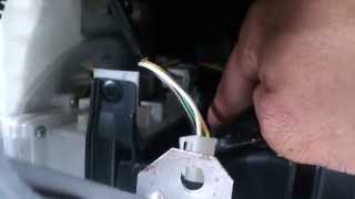Remove blower motor resistor on Mitsubishi Lancer