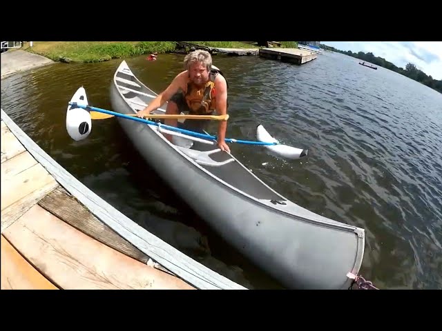 Canoe and Kayak Inflatable Outrigger Stabilizer Test 