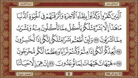 سورة المؤمنون للشيخ حسن صالح