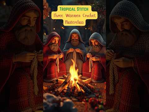 🧶👑CROCHET THREE WISEMEN / MASTERCLASS / AMUGURIMI VIDEOS🧶👑 #shorts #threekings #threewisemen