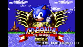 Title Screen - Sonic CD 510 Prototype (SEGA Genesis Arrangment V1.1)