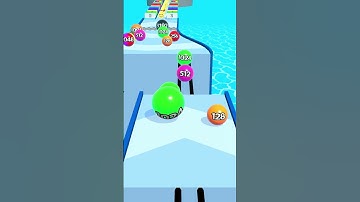 Numbers Ball Run Challenging Game Part #22 android,  ios #ballrun2048 #shorts  #ballgame #2048balls
