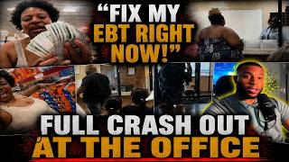 Food Stamp Office Crash Out… "I AM NOT LEAVING!" She Lost It And The Cameras Caught Everything.