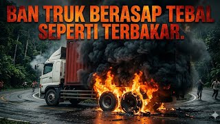  Sangat dramatis!!! Seperti di sitinjau lauik truk trailer slip di tikungan 