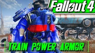 Fallout 4 - TRAIN POWER ARMOR -  Take The A-Train - TRAINWIZ Quest - Choo-choo