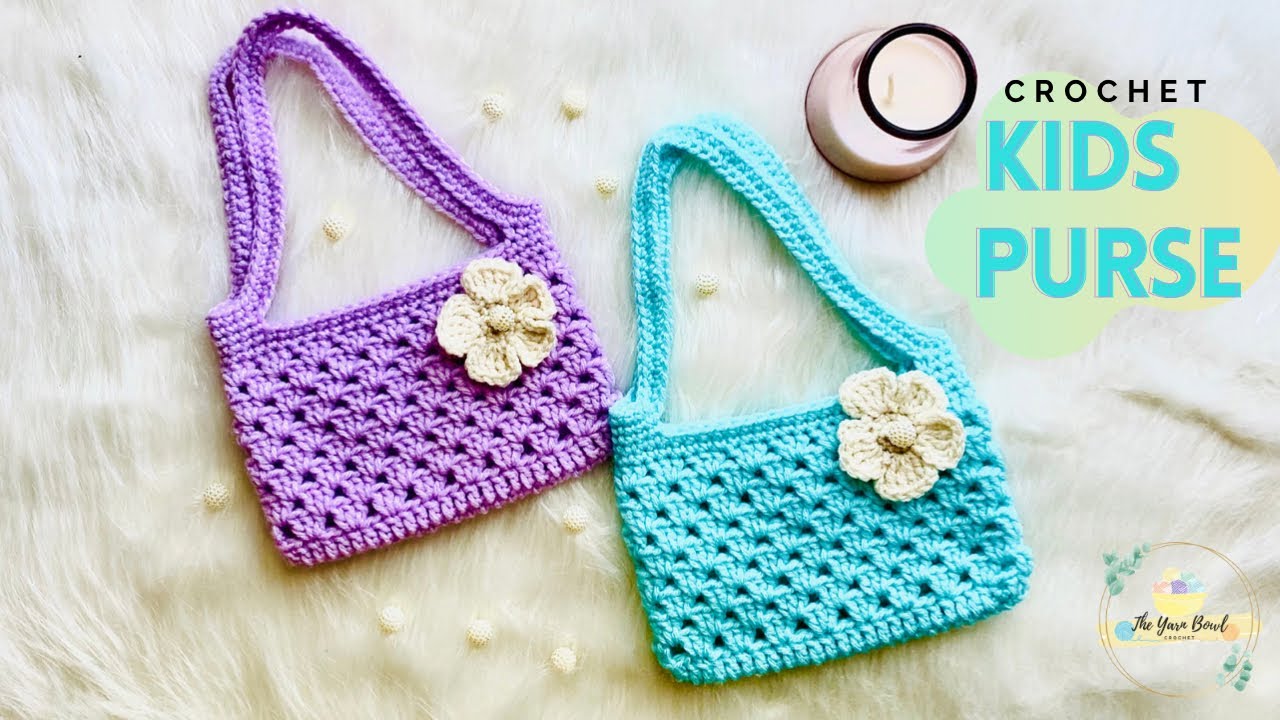 Crochet Purse, Easy Crochet Kids Bag