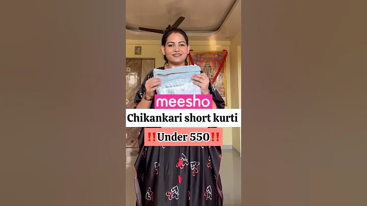 #meeshofinds Short Chikankari Kurti haul under 500 #shorts #shortkurti #meeshokurti #meeshohaul