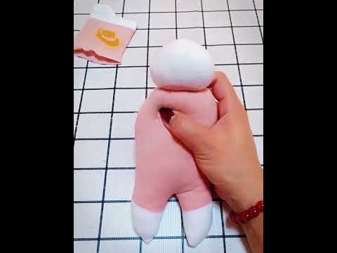 Cut out a hat doll with new socks