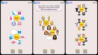 HexMoji - Hex Tile Brain Logic Mobile Game | Gameplay Android screenshot 2