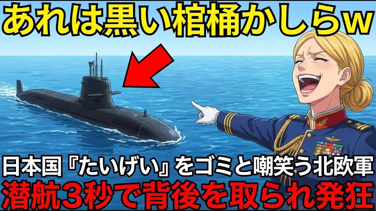 「高すぎる産業廃棄物ｗ」海自の新造艦たいげいを嘲笑う北の冷徹艦長→潜航５分、無音のまま背後を取られ「…なぜ死んでない!?」【海外の反応】