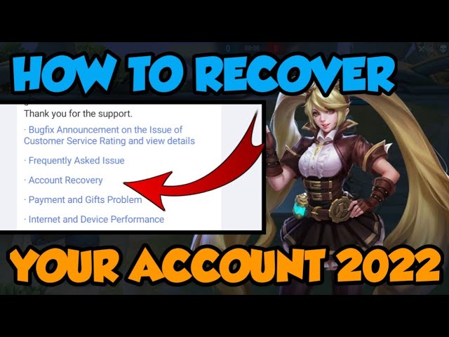 HOW TO RECOVER YOUR ACCOUNT IN MOBILE LEGENDS Tutorial ENGLISH SUB