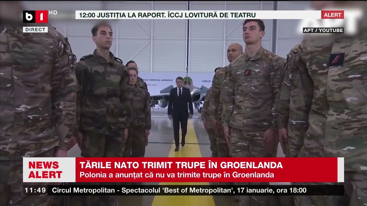 ȚĂRILE NATO TRIMIT TRUPE ÎN GROENLANDA_Știri B1TV_16 ian. 2026