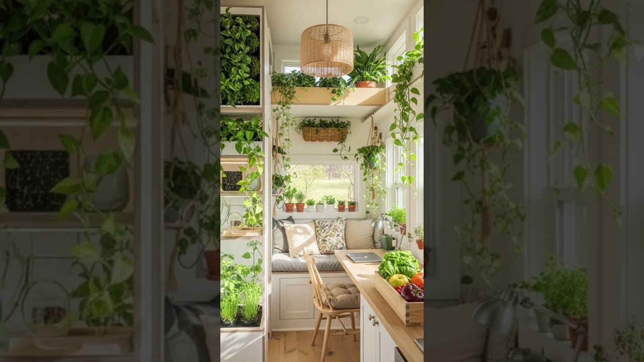Tiny Home Biophilic Magic – Nature Inside Every Corner 🌿