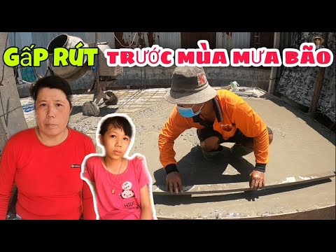 Video Gấp rút xây nhà mới trước mùa mưa bão cho Gia đình 2... - youtube
