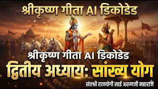 श्रीकृष्ण गीता AI डिकोडेड | द्वितीय अध्याय: सांख्य योग | संतश्री राजयोगी साई अरुणजी महाराज l