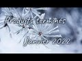 PRODUITS TERMINES ||  JANVIER 2022