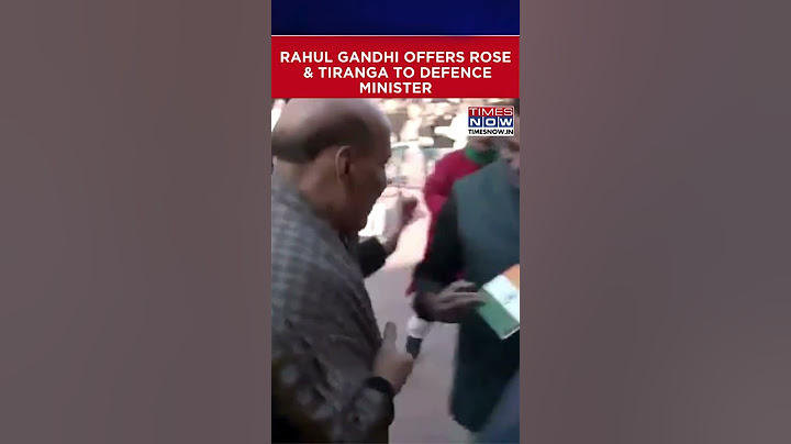 Rahul Gandhi Offers Rose and Tiranga to Defence Minister in Unique Parliament Protest #shorts