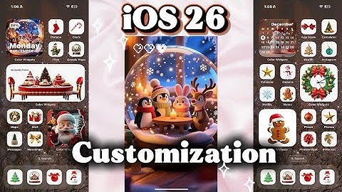 iOS 26 Christmas iPhone Customization🎄✨ Lock Screen, Home Screen & Widgets full tutorial  💕