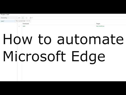 How to run Microsoft Web driver Microsoft Edge automation
