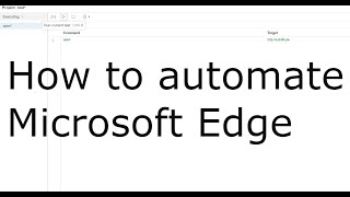 How to run Microsoft Web driver Microsoft Edge automation screenshot 2