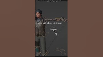 Blender Tutorial How To Rig A One Handed Weapon To Your Character #shorts#blendertutorial #blender