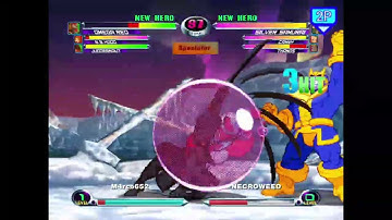 MvC2: Necroweed - Samurai + Bubble Raimeken 2x Crossup 96% Sequence .:8.18.22:.