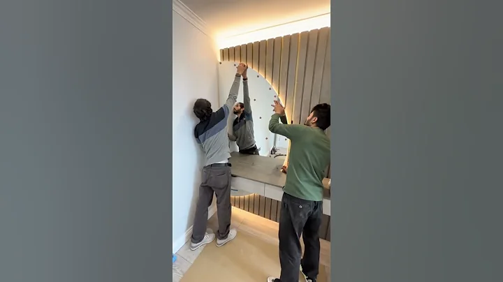 Dressing table #decor #dressing #led #halfmoon #mirror #fitted