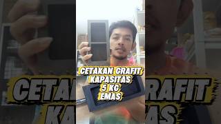 Cetakan ingot grafit dengan HANDLE besi kapasitas 5 kg emas